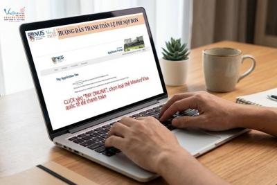Thanh toán lệ phí nộp đơn dự tuyển cử nhân NUS như thế nào ? 