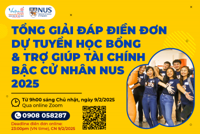 9/2: Sau khi submit đơn dự tuyển NUS bạn cần lưu ý gì ?