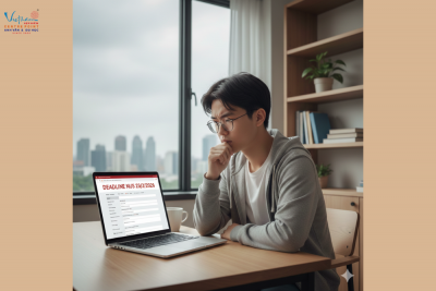 Bạn đang điền đơn online dự tuyển NUS nhưng vẫn chưa submit đơn vì lý do nào ? 