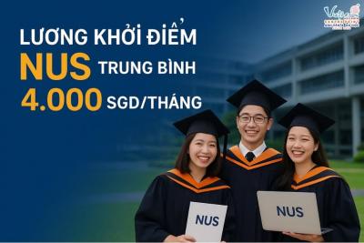 Lương khởi điểm NUS: trung bình 4.000 SGD/tháng