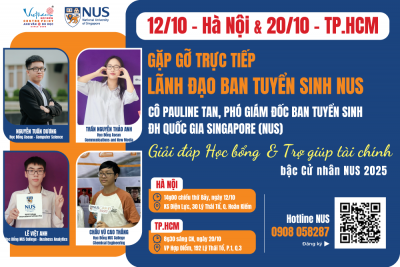 Cơ hội giành học bổng cử nhân NUS 2025