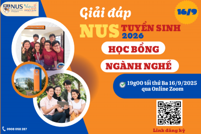 16/9: Giải đáp tuyển sinh học bổng, ngành nghề dự tuyển NUS 2026