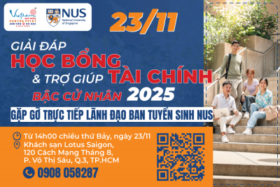 23/11: Lãnh đạo Ban tuyển sinh NUS -  Giải đáp 5 câu hỏi trong đơn dự tuyển NUS 2025