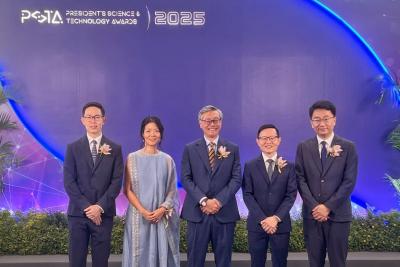 Năm nhà khoa học NUS được vinh danh tại giải thưởng khoa học và công nghệ của Tổng Thống Singapore 2025