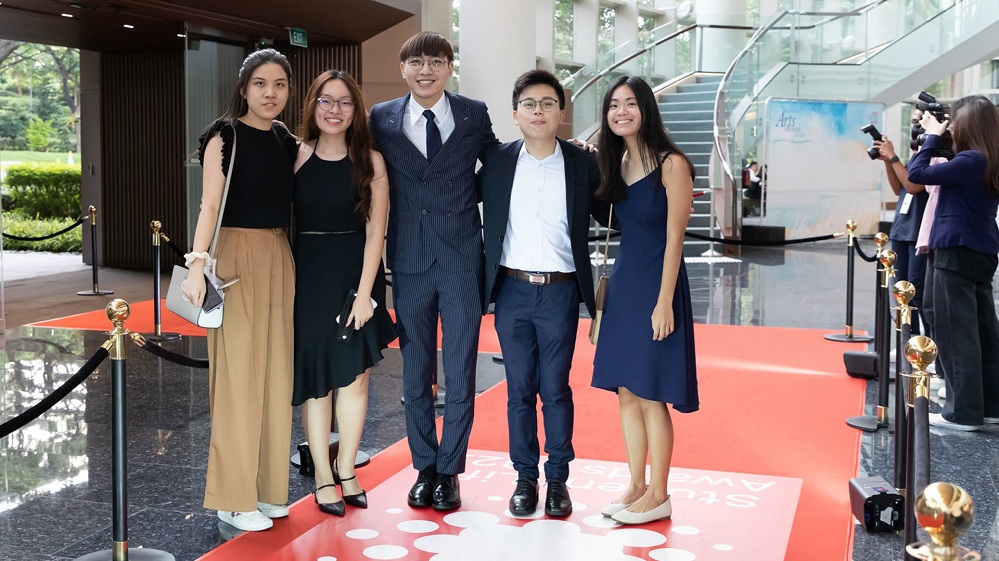 The team from the NUS Students’ Community Service Club received a red-carpet welcome.