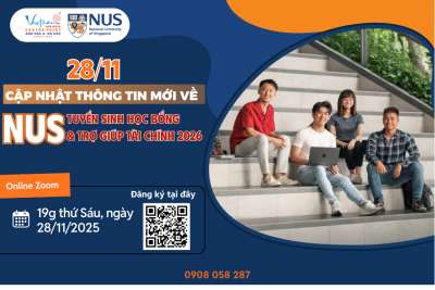 28/11 - Online Zoom Cập nhật thông tin mới về tuyển sinh NUS 2026